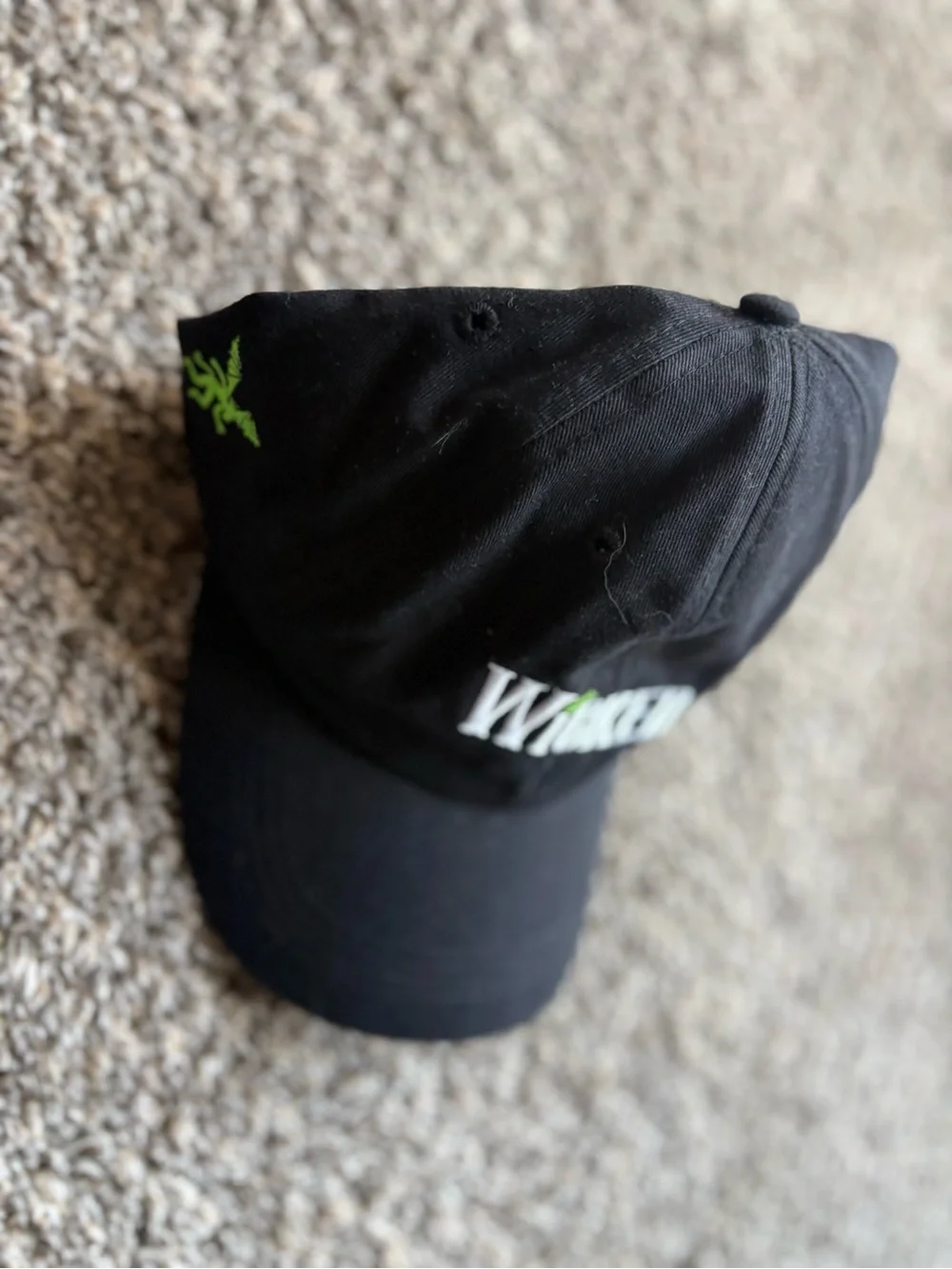 Embroidered Black Baseball Cap